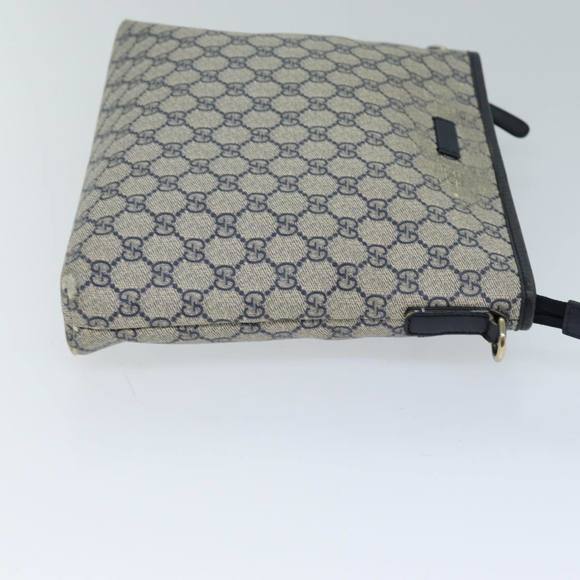 GUCCI GG Supreme Shoulder Bag PVC Outlet Navy 388924 Auth 73108 - Picture 3 of 16